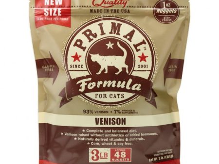 Primal Raw Cat Food Venison Formula 3lb Discount