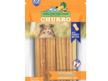 Himalayan Pet Dog Chew Yaky Churro Peanut Butter 4pk For Discount