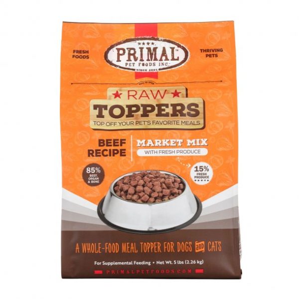 Primal Raw Dog Food Market Mix Beef Recipe 5lb Online