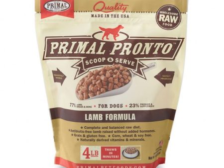 Primal Raw Dog Food Pronto Lamb Formula 4lb For Cheap