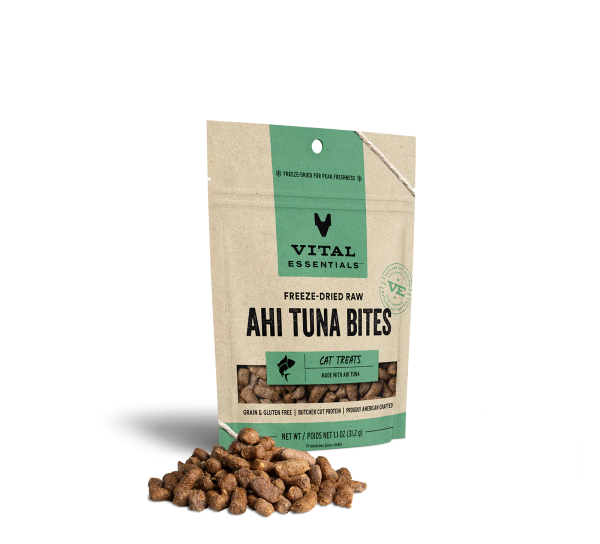 Vital Essentials Freeze Dried Cat Treats Ahi Tuna 1.1oz on Sale