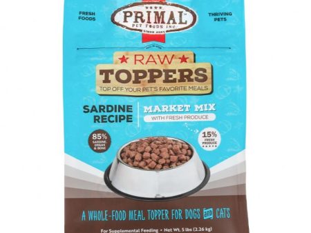 Primal Raw Dog Food Market Mix Sardine Recipe 5lb Online Sale