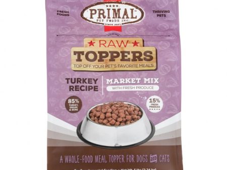 Primal Raw Dog Food Market Mix Turkey Recipe 5lb Hot on Sale