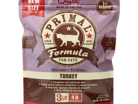 Primal Raw Cat Food Turkey Formula 3lb Sale