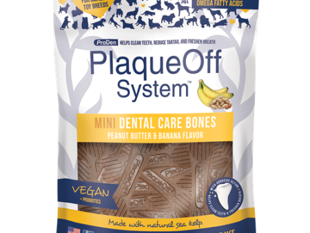 Plaque Off Banana & Peanut Butter Dental Chews Small 12oz Supply