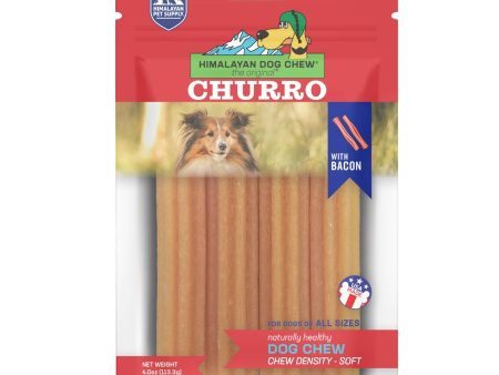 Himalayan Pet Dog Chew Yaky Churro Bacon 4pk For Discount