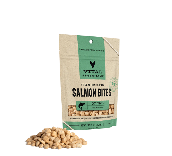 Vital Essentials Freeze Dried Cat Treats Salmon 1.1oz Online Hot Sale