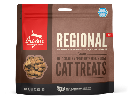 Orijen Freze Dried Cat Treats Regional Red 1.25oz Online now