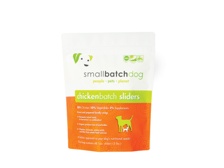 SmallBatch Raw Dog Food Chicken Sliders 3lb Fashion