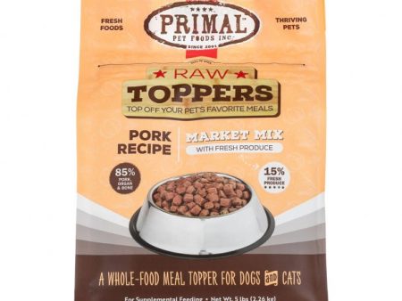 Primal Raw Dog Food Market Mix Pork Recipe 5lb Online now