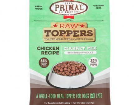 Primal Raw Dog Food Market Mix Chicken Recipe 5lb Hot on Sale