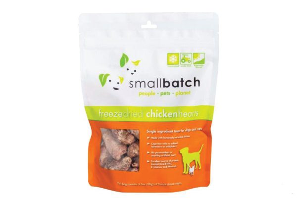 SmallBatch Freeze Dried Chicken Hearts 3oz Discount