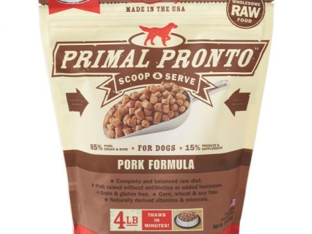 Primal Raw Dog Food Pronto Pork Formula 4lb Online Sale