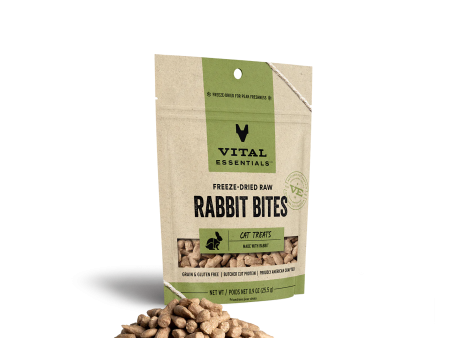 Vital Essentials Freeze Dried Cat Treats Rabbit Bites 0.9oz Online