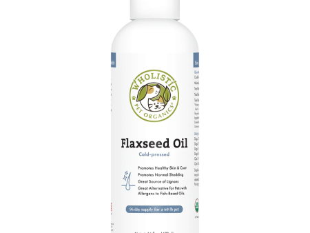 Wholistic Pet Organics Flaxseed Oil 16oz For Sale