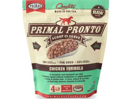 Primal Raw Dog Food Pronto Chicken Formula 4lb Online Hot Sale