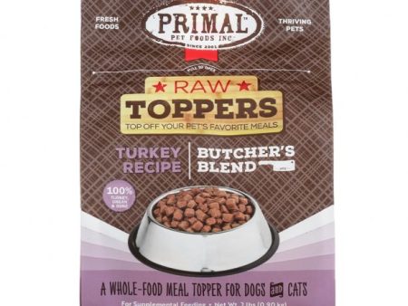 Primal Raw Dog Food Butchers Blend Turkey Recipe 2lb Hot on Sale