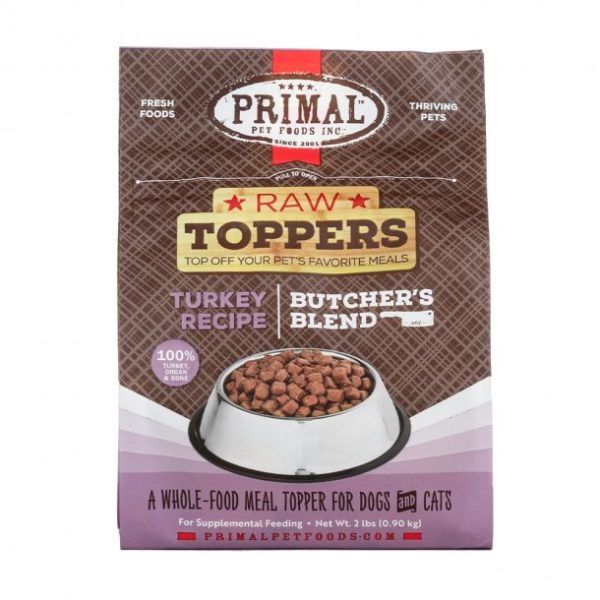 Primal Raw Dog Food Butchers Blend Turkey Recipe 2lb Hot on Sale