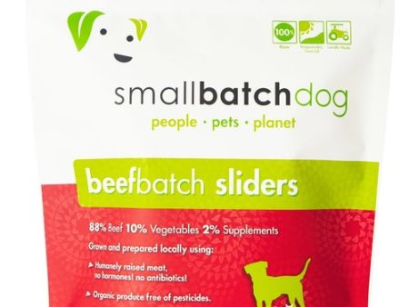 SmallBatch Raw Dog Food Beef Sliders 3lb For Discount