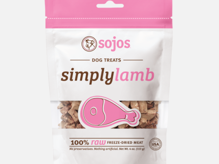 Sojos Simply Lamb Freeze Dried Treats 4oz Online Sale