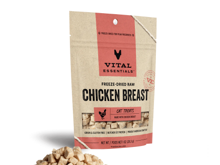 Vital Essentials Freeze Dried Cat Treats Chicken Breast 1oz Supply