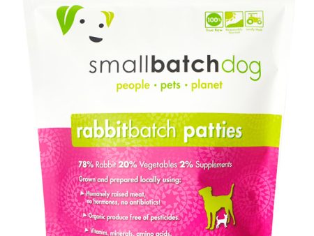 SmallBatch Raw Dog Food Rabbit Patties 6lb Online Sale