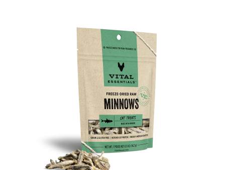 Vital Essentials Freeze Dried Cat Treats Minnow 0.5oz For Cheap