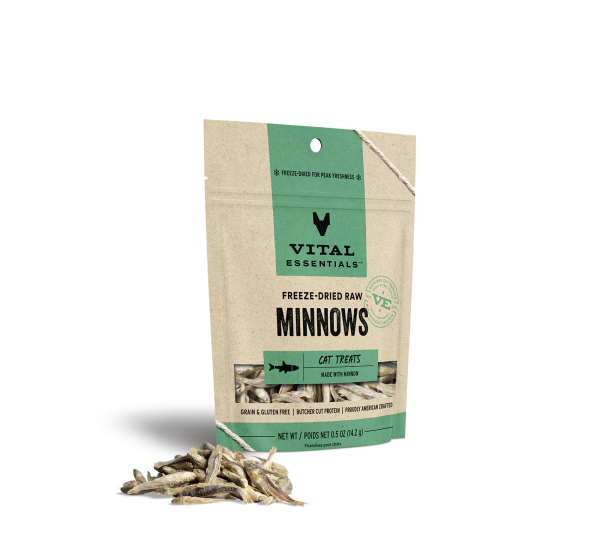 Vital Essentials Freeze Dried Cat Treats Minnow 0.5oz For Cheap