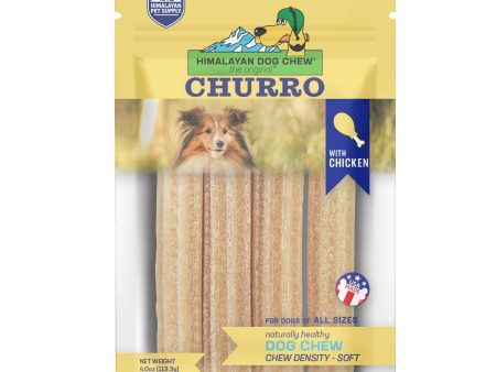 Himalayan Pet Dog Chew Yaky Churro Chicken 4pk For Cheap