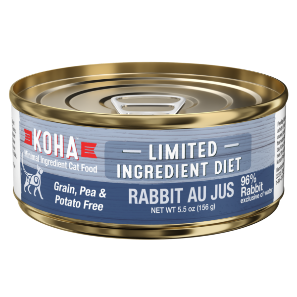 Koha Canned Cat Food Limited Ingredient Diet Rabbit Au Jus Supply