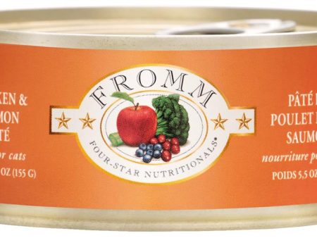 Fromm Canned Cat Food Chicken & Salmon Pate 5.5oz For Cheap