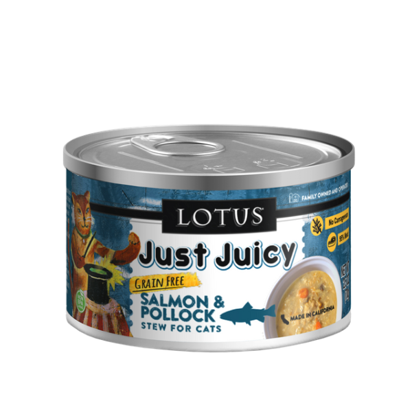 Lotus Canned Cat Food Just Juicy Salmon Stew For Cheap