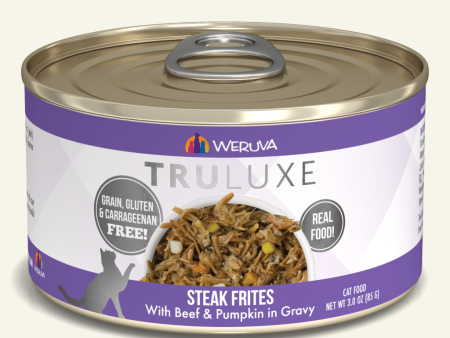 Weruva Canned Cat Food Truluxe Steak Frites 3oz Supply