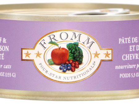 Fromm Canned Cat Food Beef & Venison Pate 5.5oz Sale