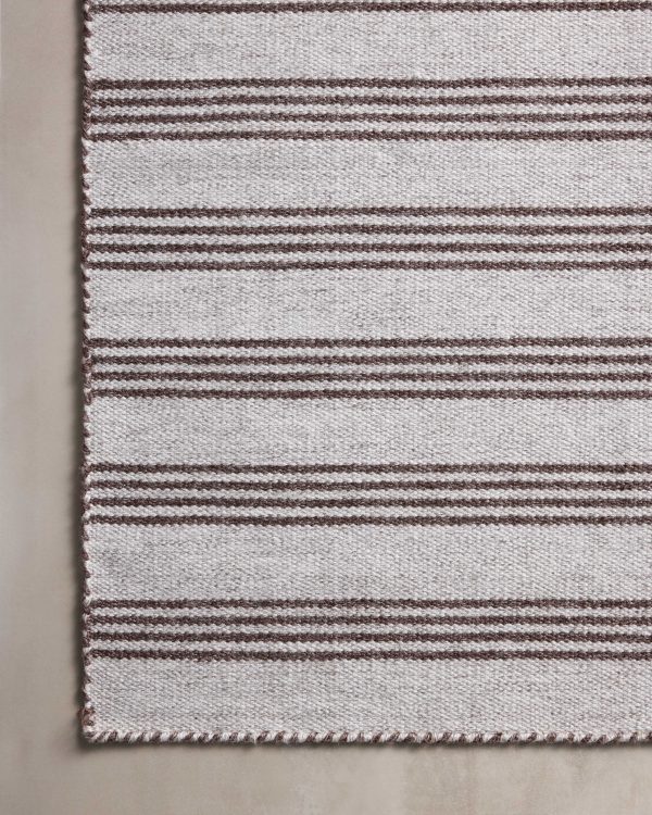 Magnolia Home Charlie CHE-01 Silver Bark  Indoor Outdoor Hand Loomed Rug For Discount