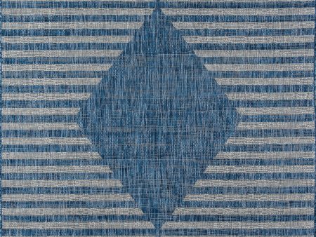 Novogratz Villa VI-07 Blue Contemporary Machine Made Rug For Discount