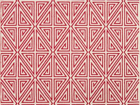 Momeni Baja BAJ-4 Red Contemporary Machine Made Rug Online Hot Sale