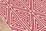 Momeni Baja BAJ-4 Red Contemporary Machine Made Rug Online Hot Sale