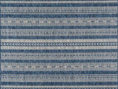 Novogratz Villa VI-04 Blue Contemporary Machine Made Rug For Cheap