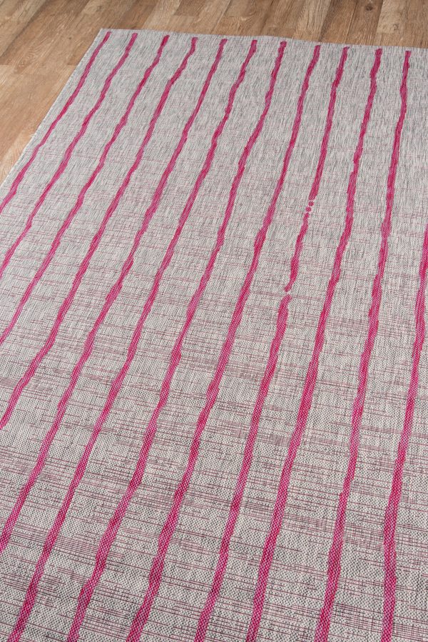 Novogratz Villa VI-03 Fuschia Contemporary Machine Made Rug Fashion