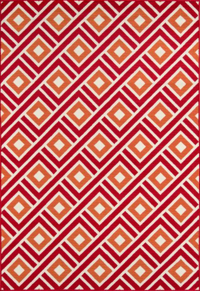 Momeni Baja BAJ-7 Red Contemporary Machine Made Rug Discount