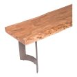 Moes Home Benches Bent Natural  Industrial Furniture Cheap