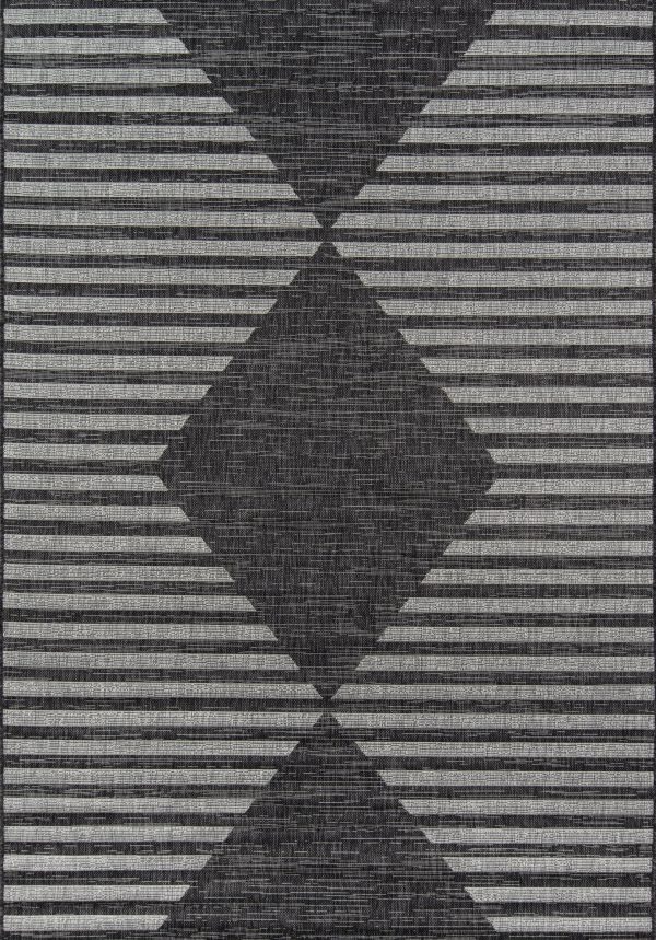 Novogratz Villa VI-07 Charcoal Contemporary Machine Made Rug Online now