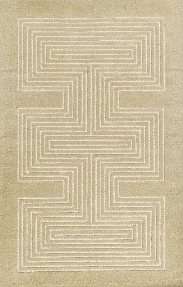 Momeni Simba SIM-3 Beige Contemporary Hand Tufted Rug Online Sale