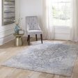 Momeni Amelia AM-02 Light Blue Traditional Machine Made Rug Online Hot Sale