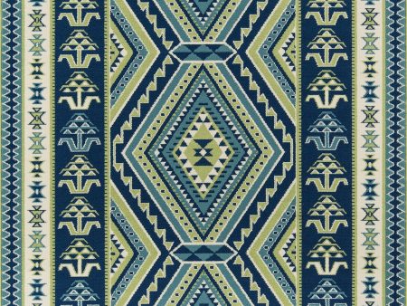 Momeni Baja BAJ31 Green Contemporary Machine Made Rug Hot on Sale