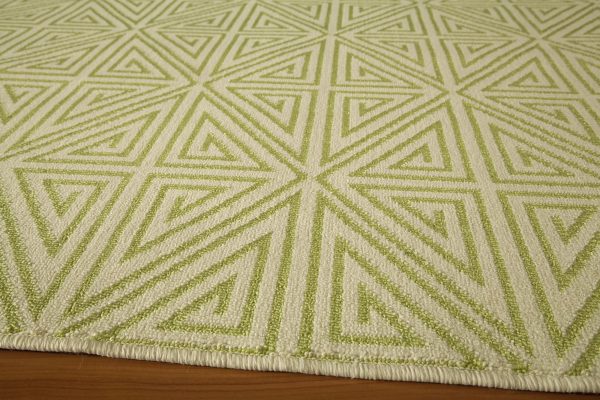 Momeni Baja BAJ-4 Green Contemporary Machine Made Rug For Sale