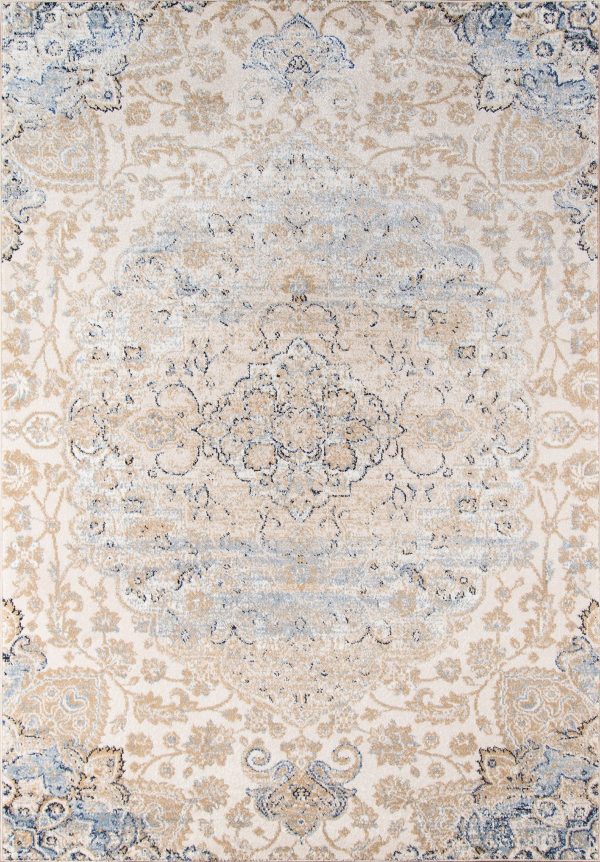 Momeni Amelia AM-01 Beige Traditional Machine Made Rug Discount