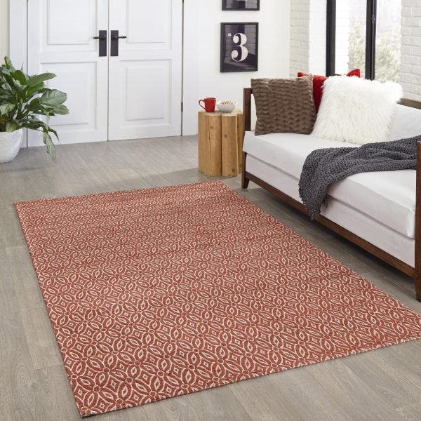 Momeni Bengal BEN-5 Red Transitional Hand Woven Rug Online Sale