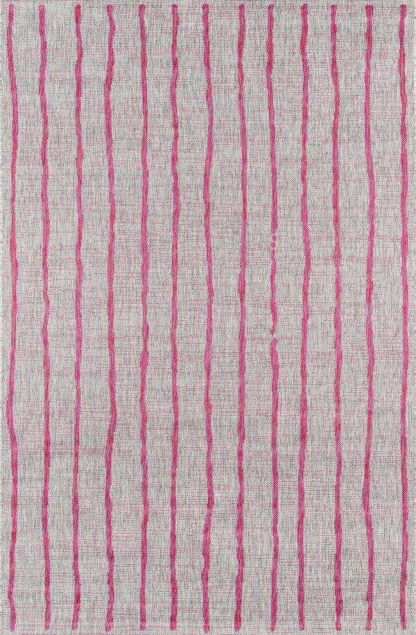 Novogratz Villa VI-03 Fuschia Contemporary Machine Made Rug Fashion